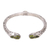 Peridot cuff bracelet, 'Elephant's Treasure' - Elephant Motif Peridot Cuff Bracelet from Bali thumbail