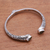 Peridot cuff bracelet, 'Balinese Terrace' - Teardrop Peridot Cuff Bracelet from Bali (image 2c) thumbail
