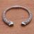 Peridot cuff bracelet, 'Woven Drops' - Weave Pattern Peridot Cuff Bracelet from Bali (image 2b) thumbail