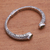 Peridot cuff bracelet, 'Woven Drops' - Weave Pattern Peridot Cuff Bracelet from Bali (image 2c) thumbail