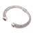 Peridot cuff bracelet, 'Woven Drops' - Weave Pattern Peridot Cuff Bracelet from Bali (image 2d) thumbail