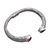 Garnet cuff bracelet, 'Woven Drops' - Weave Pattern Garnet Cuff Bracelet from Bali (image 2f) thumbail