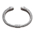Garnet cuff bracelet, 'Woven Drops' - Weave Pattern Garnet Cuff Bracelet from Bali (image 2g) thumbail