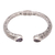 Amethyst cuff bracelet, 'Woven Drops' - Weave Pattern Amethyst Cuff Bracelet from Bali thumbail