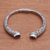 Amethyst cuff bracelet, 'Woven Drops' - Weave Pattern Amethyst Cuff Bracelet from Bali (image 2b) thumbail