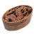 Wood puzzle box, 'Dragon Oval' - Dragon-Themed Suar Wood Puzzle Box from Bali (image 2d) thumbail