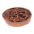 Wood puzzle box, 'Plumeria Oval' - Floral Suar Wood Puzzle Box from Bali (image 2b) thumbail