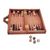 Wood backgammon set, 'Splendid Scene' - Handcrafted Wood Backgammon Set with Floral Motif Case (image 2d) thumbail