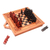 Wood travel chess set, 'Tactical Journey' - Handmade Cempaka Wood Travel Chess Set from Bali thumbail