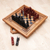 Wood travel chess set, 'Tactical Journey' - Handmade Cempaka Wood Travel Chess Set from Bali (image 2b) thumbail