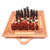 Wood travel chess set, 'Tactical Journey' - Handmade Cempaka Wood Travel Chess Set from Bali (image 2e) thumbail