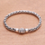 Sterling silver chain bracelet, 'Charming Wheat' - Sterling Silver Wheat Chain Bracelet from Bali