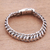 Sterling silver chain bracelet, 'Bold Omega' - Sterling Silver Omega Chain Bracelet from Bali thumbail