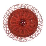 Copper catchall, 'Wire Basket' - Handwoven Copper Wire Catchall from Java