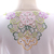 Rayon blouse, 'Flower Colors in White' - Floral Embroidered Rayon Blouse in White from Bali (image 2i) thumbail