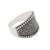 Sterling silver band ring, 'Balinese Dots' - Dot Pattern Sterling Silver Band Ring from Java (image 2d) thumbail