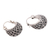 Sterling silver hoop earrings, 'Hanging Baskets' - Basket Pattern Sterling Silver Hoop Earrings from Bali (image 2e) thumbail