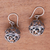 Sterling silver dangle earrings, 'Delightful Orbs' - Round Sterling Silver Dangle Earrings from Bali