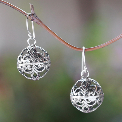 Sterling silver dangle earrings, Gentle Beauty