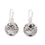 Sterling silver dangle earrings, 'Gentle Beauty' - Round Openwork Pattern Sterling Silver Dangle Earrings (image 2a) thumbail