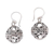 Sterling silver dangle earrings, 'Gentle Beauty' - Round Openwork Pattern Sterling Silver Dangle Earrings (image 2c) thumbail