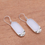 Sterling silver dangle earrings, 'Fantastic Cloud' - Artisan Crafted Sterling Silver and Resin Dangle Earrings