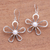 Cultured pearl dangle earrings, 'Flower's Center' - Floral Cultured Pearl Dangle Earrings Crafted in Bali