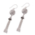 Sterling silver waterfall earrings, 'Flower Bells' - Floral Sterling Silver Waterfall Earrings from Bali