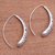 Sterling silver drop earrings, 'Vine Descent' - Vine Pattern Sterling Silver Drop Earrings from Bali (image 2b) thumbail