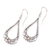 Sterling silver dangle earrings, 'Beauty Arises' - Patterned Drop-Shaped Sterling Silver Dangle Earrings (image 2d) thumbail