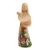 Wood statuette, 'Mother and Child' - Hand-Painted Wood Mother and Child Statuette from Bali thumbail
