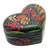 Wood puzzle box, 'Butterfly Love' - Hand-Painted Heart-Shaped Wood Butterfly Puzzle Box (image 2c) thumbail