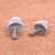 Sterling silver stud earrings, 'Gleaming Mushrooms' - Mushroom-Shaped Sterling Silver Stud Earrings from Bali (image 2c) thumbail