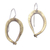 Brass dangle earrings, 'Antique Gateways' - Modern Antiqued Brass Dangle Earrings from Bali
