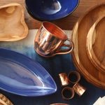 Copper mugs, 'Warm Glow' (pair) - Hammered Copper Mugs Crafted in Java (Pair)