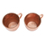Copper mugs, 'Warm Glow' (pair) - Hammered Copper Mugs Crafted in Java (Pair) (image 2e) thumbail