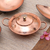 Copper serving bowl, 'Warm Glow' - Copper Serving Bowl with a Lid from Java thumbail