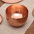 Copper decorative bowl, 'Hammered Gleam' - Hammered Copper Bowl Crafted in Java