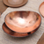 Copper serving bowls, 'Elegant Appetite' (pair) - Oval Copper Serving Bowls from Java (Pair)