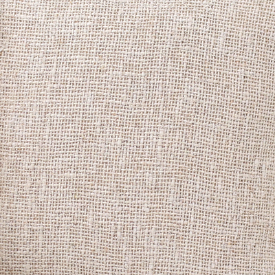 Cotton cushion covers, 'Traditional Comfort in Ivory' (pair) - Handwoven Cotton Cushion Covers in Solid Ivory (Pair)