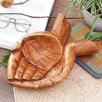 Featured review for Wood catchall, Giving Alms
