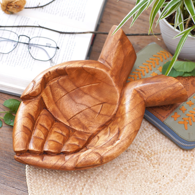 Wood catchall, Giving Alms