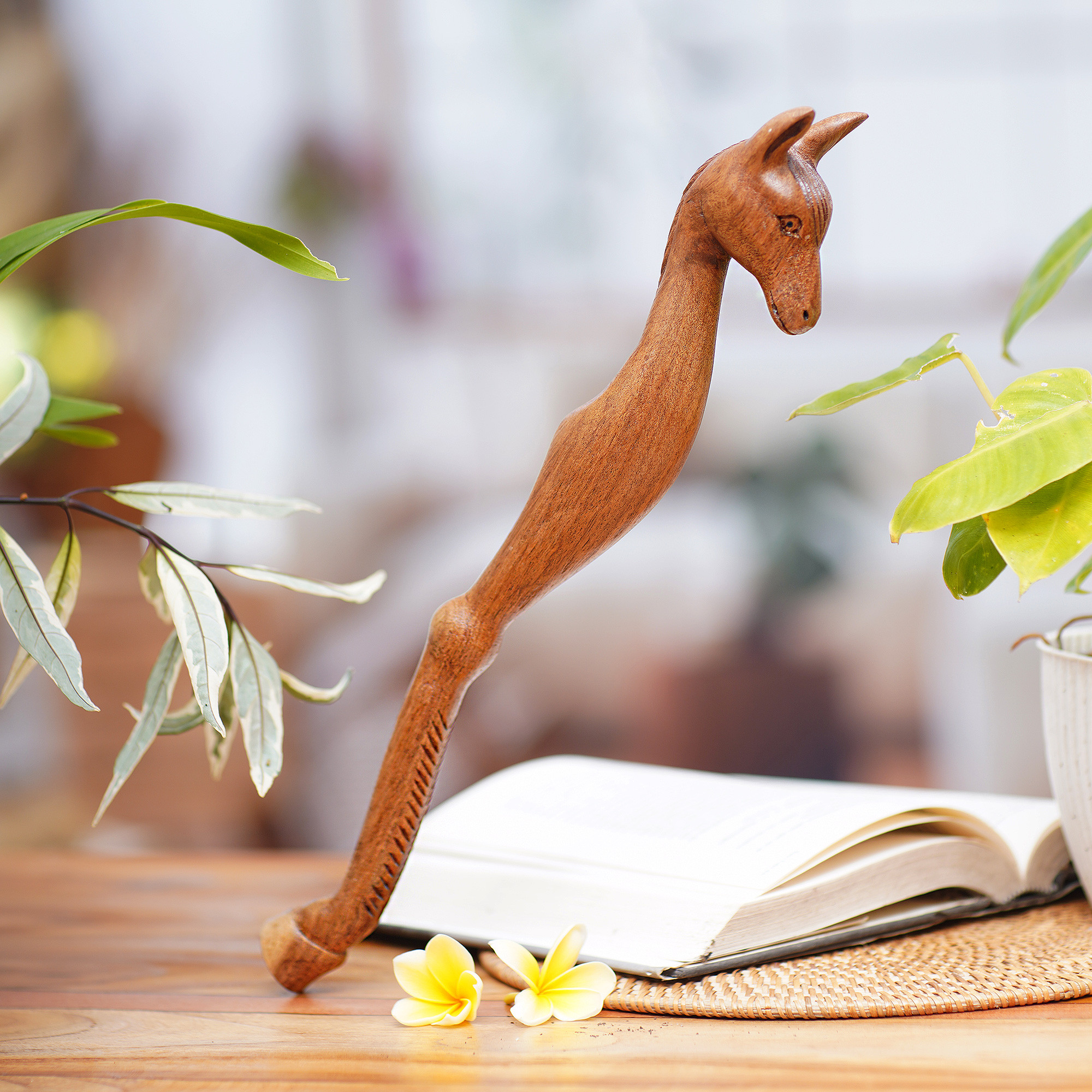 HorseThemed Natural Suar Wood Back Scratcher from Bali Helpful Horse