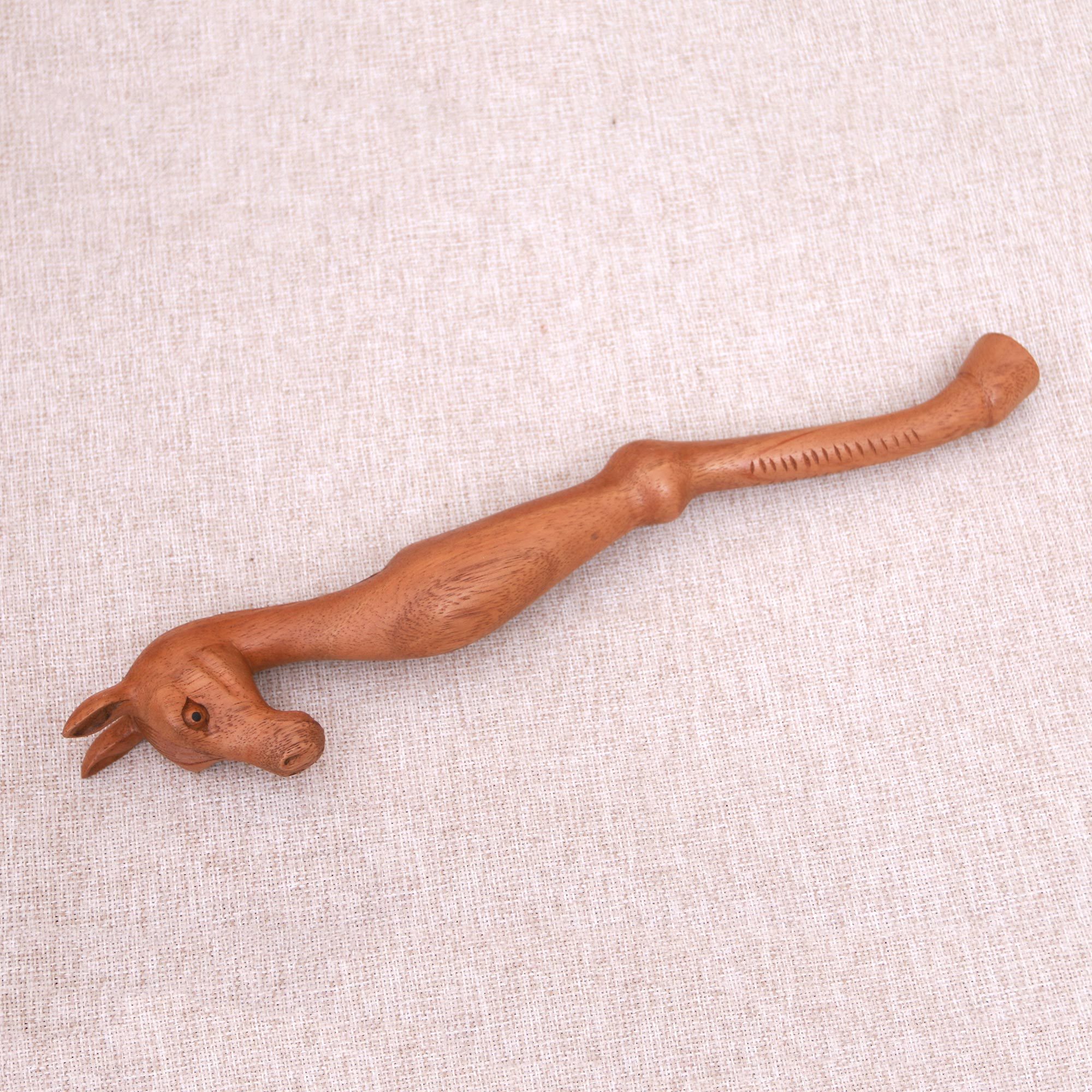 HorseThemed Natural Suar Wood Back Scratcher from Bali Helpful Horse