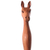 Wood back scratcher, 'Helpful Horse' - Horse-Themed Natural Suar Wood Back Scratcher from Bali (image 2g) thumbail