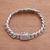 Men's sterling silver pendant bracelet, 'Ancient Bond' - Men's Sterling Silver Pendant Bracelet Crafted in Bali (image 2b) thumbail