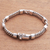 Sterling silver link bracelet, 'Elegant Quartet' - Sterling Silver Link Bracelet Crafted in Bali (image 2) thumbail