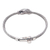 Sterling silver pendant bracelet, 'Stylish Snake' - Sterling Silver Snake Pendant Bracelet from Bali (image 2d) thumbail