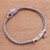 Sterling silver pendant bracelet, 'Stylish Eagle' - Sterling Silver Eagle Pendant Bracelet from Bali (image 2b) thumbail