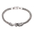 Sterling silver pendant bracelet, 'Dragon Grasp' - Dragon-Themed Sterling Silver Pendant Bracelet from Bali thumbail